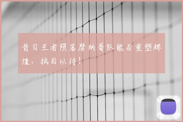 昔日王者陨落摩纳哥队能否重塑辉煌，拭目以待！